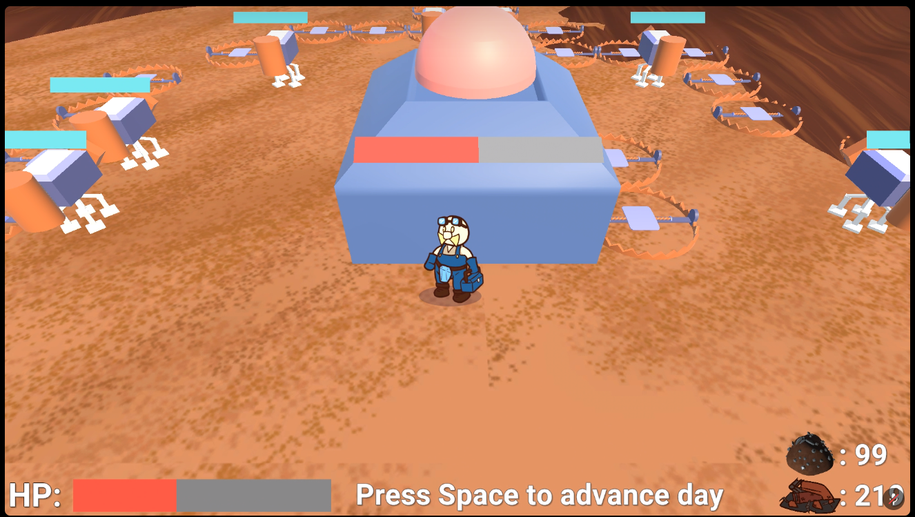 Mars Mech Mission gameplay screenshot