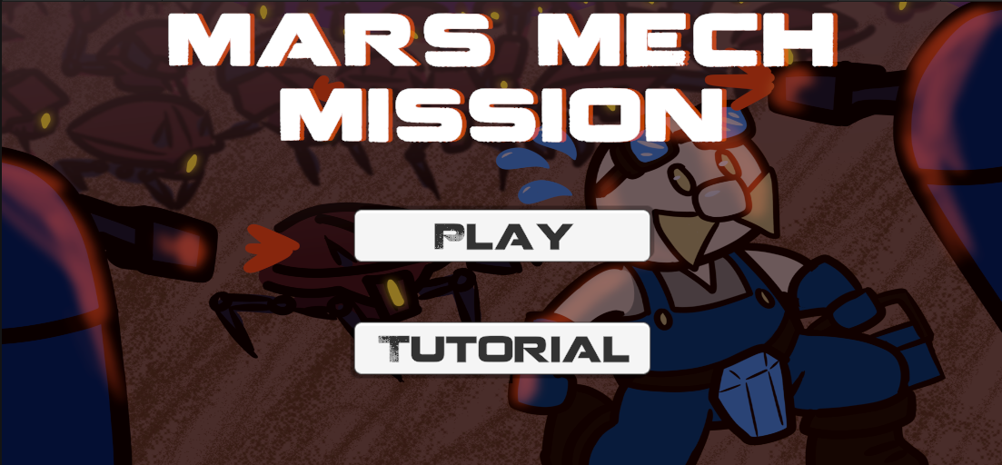 Mars Mech Mission title screen